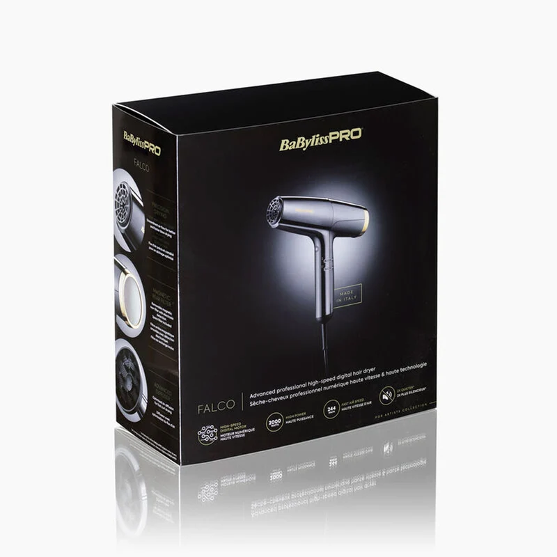 Babyliss Pro 4Artist Falco High Speed Dryer Black & Gold - sèche-cheveux
