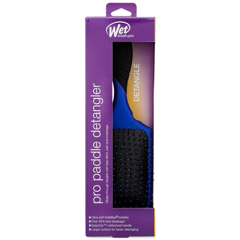 WetBrush Pro Paddle Detangler Royal Blue - brosse de douche bleu avec trous AquaVent
