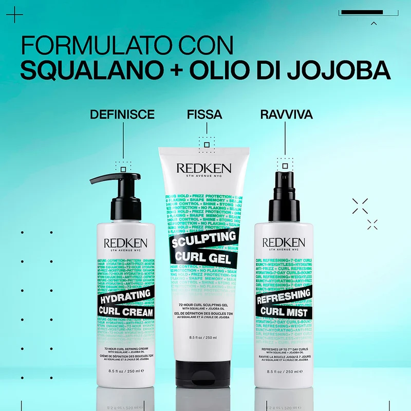 Redken Curls Stylers Hydrating Curl Cream 250ml - crème hydratante cheveux bouclés