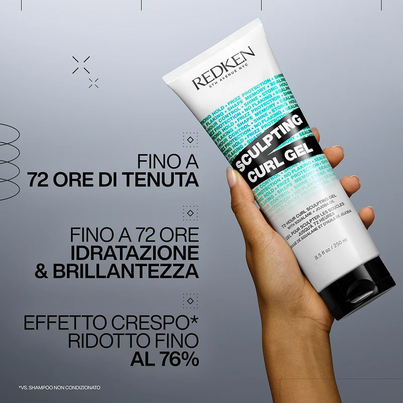 Redken Curls Stylers Sculpting Curl Gel 250ml - gel définition pour cheveux bouclés