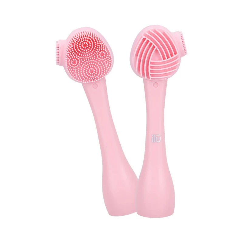 ilū Skin Care Face Brush Pink - brosse silicone pour le visage
