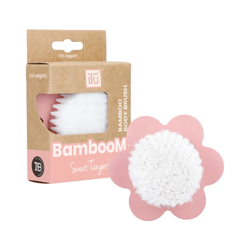 ilū Skin Care BambooM! Face Brush Sweet Tangerine- brosse pour le visage