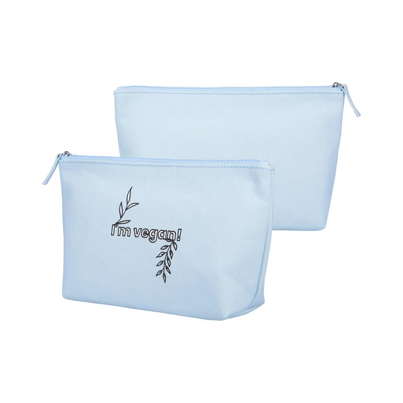 ilū Make Up Cotton Beauty Bag Blue - pochette de maquillage