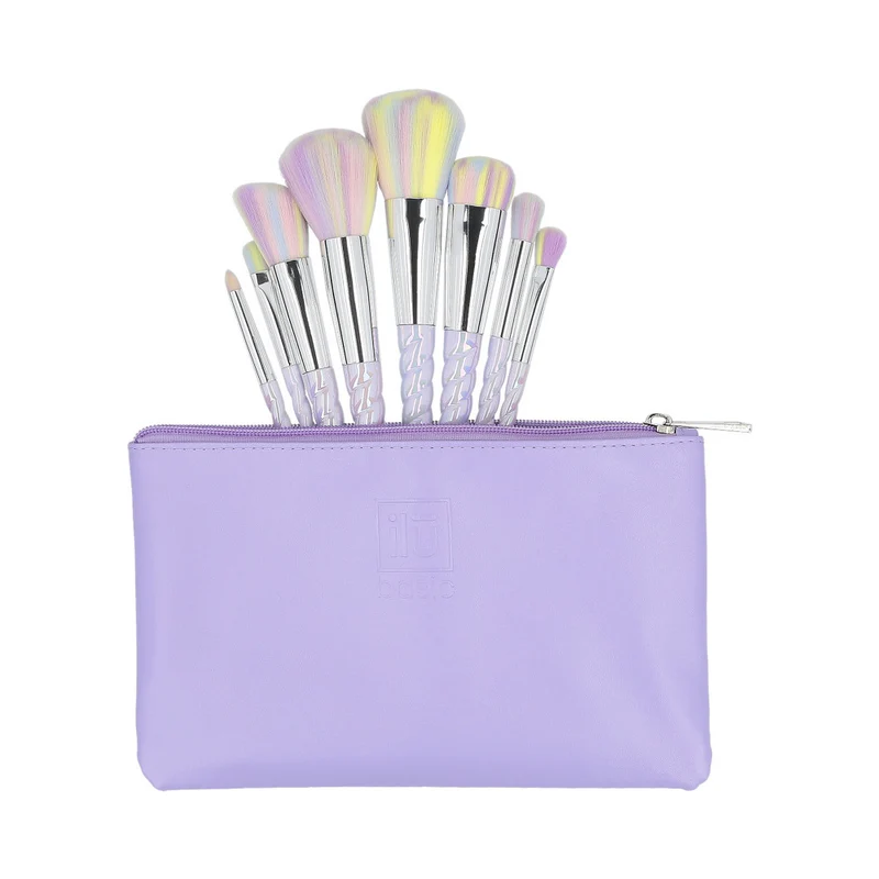 ilū Makeup Brushes 8pz + Case Set Unicorn - set de pinceaux