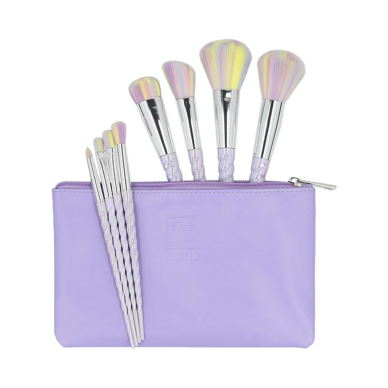 ilū Makeup Brushes 8pz + Case Set Unicorn - set de pinceaux