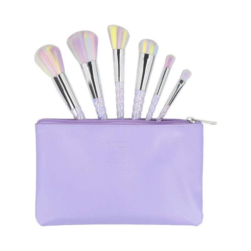 ilū Makeup Brushes 6pz + Case Set Unicorn- set de pinceaux