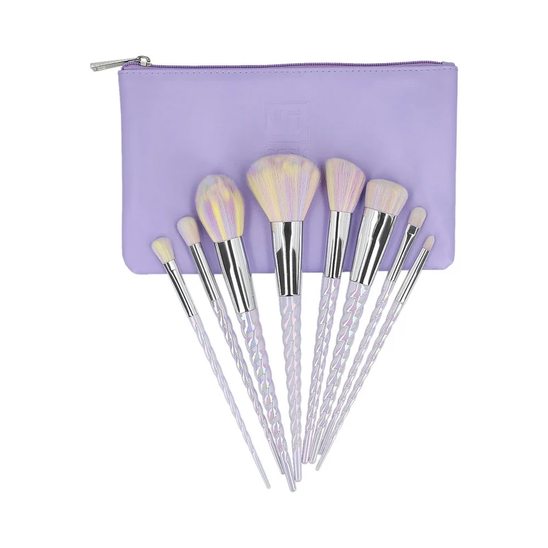 ilū 8 Makeup Brushes + Case Set Unicorn Light - set de pinceaux