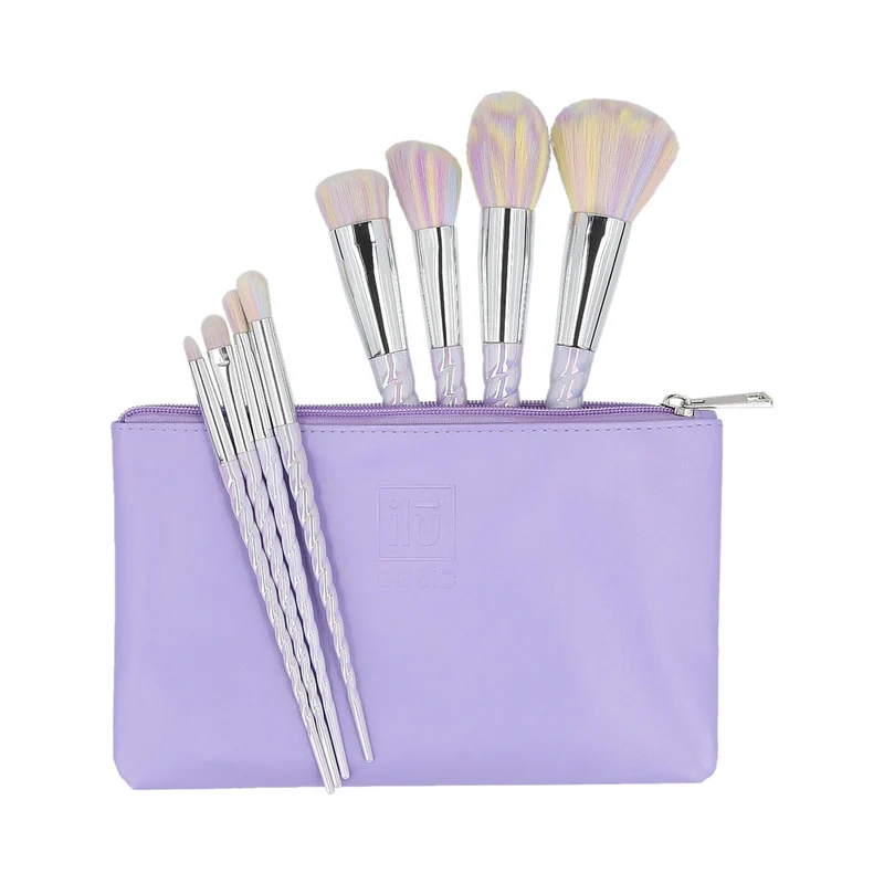 ilū 8 Makeup Brushes + Case Set Unicorn Light - set de pinceaux