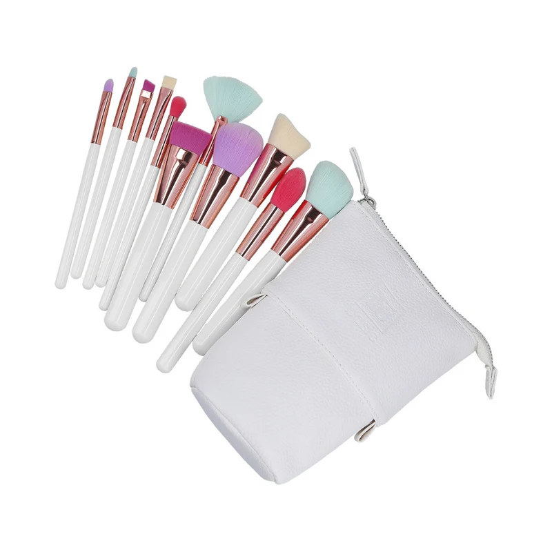 ilū Makeup Brushes 11pz + Case Set Multi Color - set de pinceaux