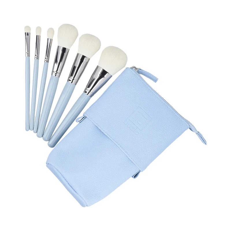 ilū Makeup Brushes 6pz + Case Set Blue - set de pinceaux