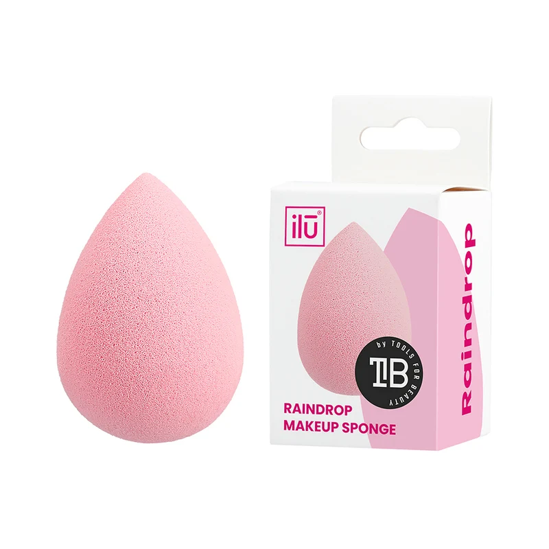 Ilū Make Up Raindrop Sponge Pink - éponge de maquillage en forme de goutte
