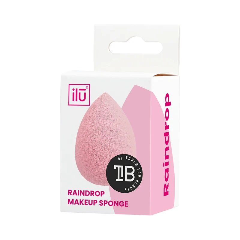 Ilū Make Up Raindrop Sponge Pink - éponge de maquillage en forme de goutte