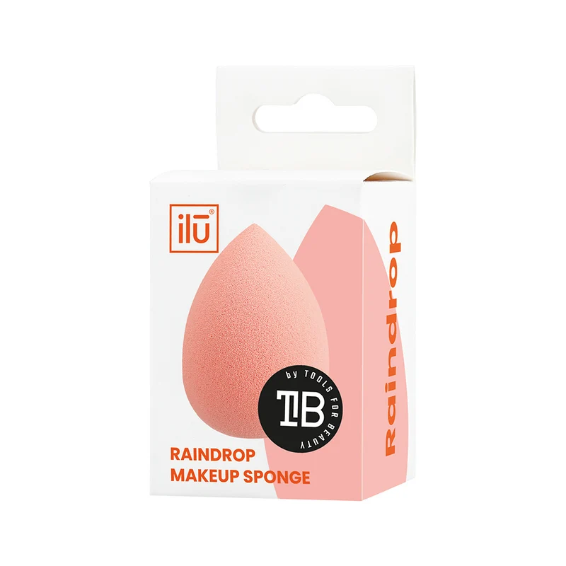 Ilū Make Up Raindrop Sponge Orange - éponge de maquillage en forme de goutte
