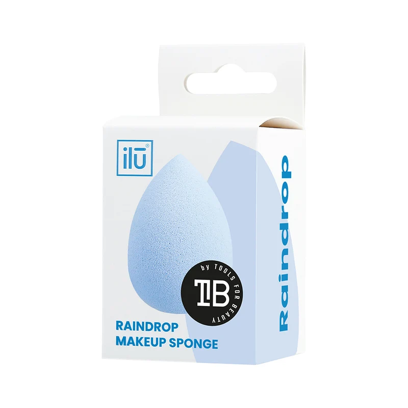 Ilū Make Up Raindrop Sponge Blue - éponge de maquillage en forme de goutte