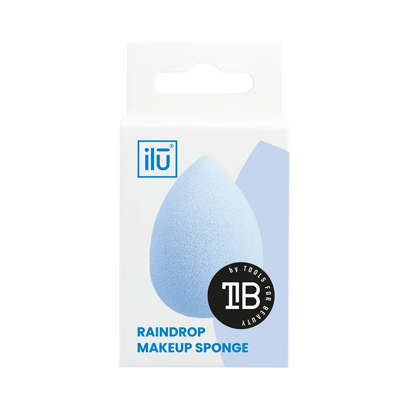Ilū Make Up Raindrop Sponge Blue - éponge de maquillage en forme de goutte