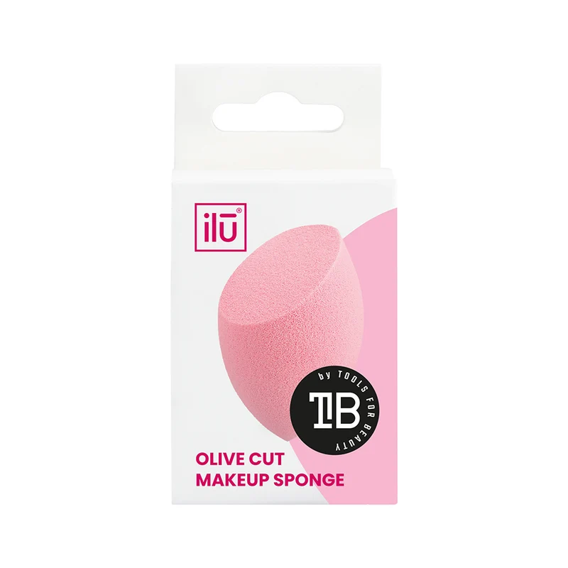 Ilū Make Up Olive Cut Sponge Pink - éponge de maquillage