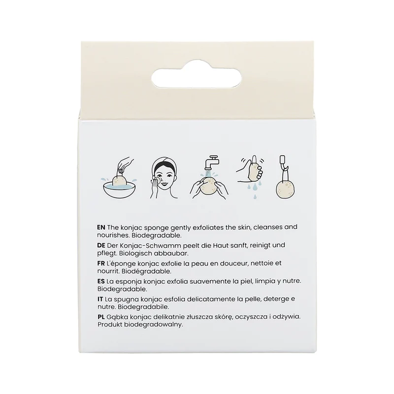 Ilū Make Up Konjac Sponge White - éponge de konjac