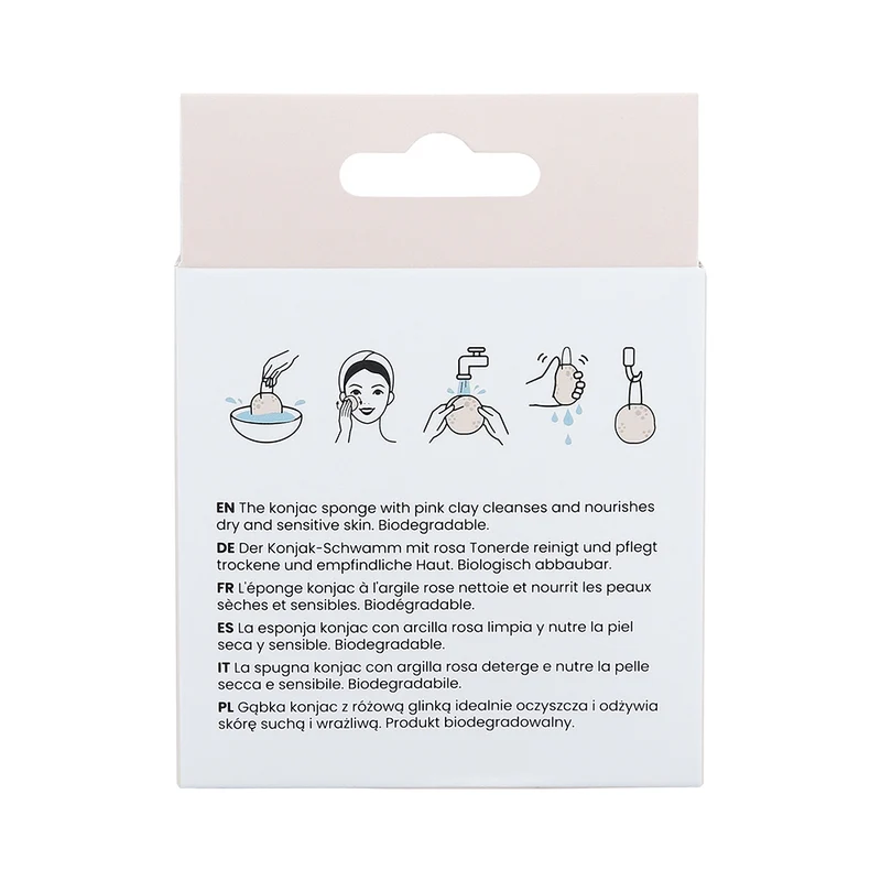 Ilū Make Up Konjac Sponge Pink - éponge de konjac