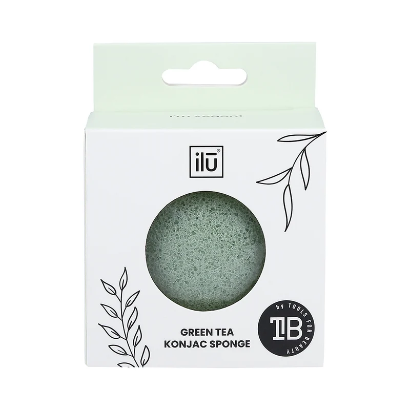 Ilū Make Up Konjac Sponge Green - éponge de konjac