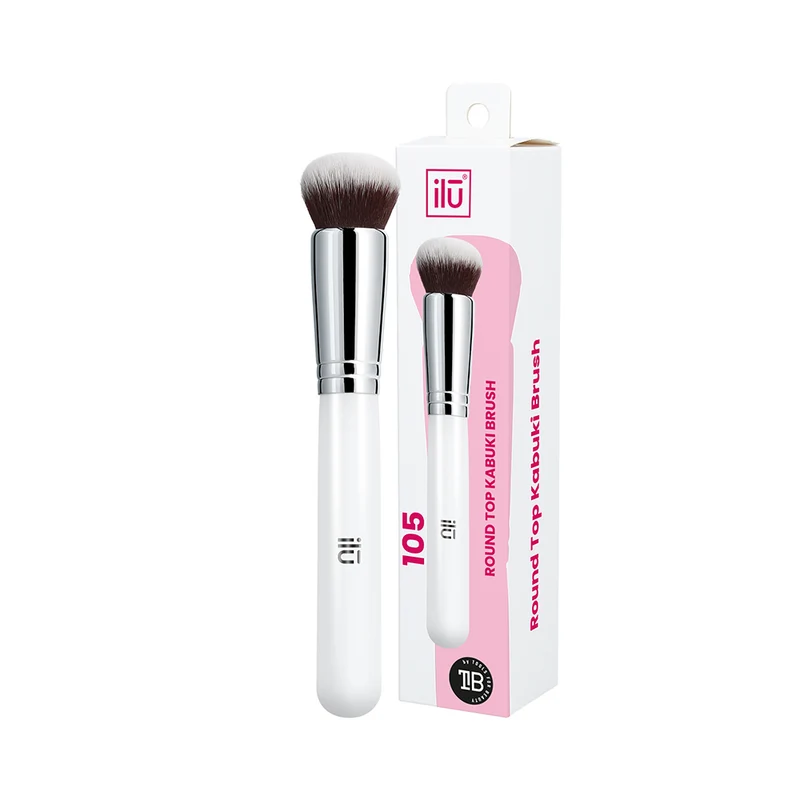 Ilū Make Up Round Top Kabuki Brush 105 - pinceau pour fond de teint