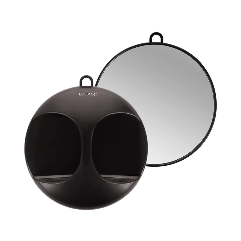 Lussoni Black Round Mirror Ø29 cm - miroir rond