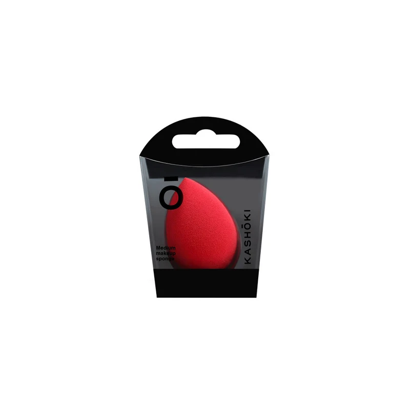 Kashōki Make Up Sponge Raindrop Medium Red - éponge de maquillage