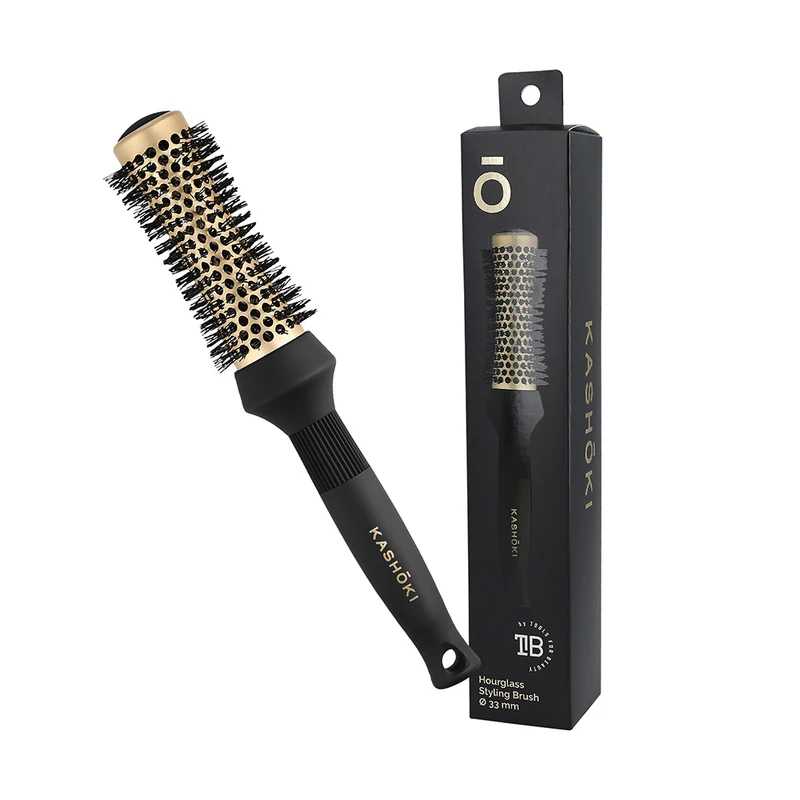 Kashōki Hair Brush Hourglass Styling 33mm - brosse en forme de sablier