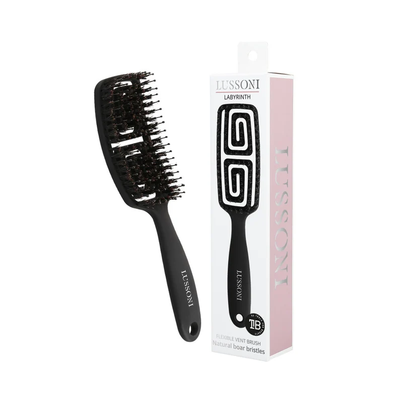 Lussoni Haircare Brush Labyrinth Small Natural - brosse démêlante