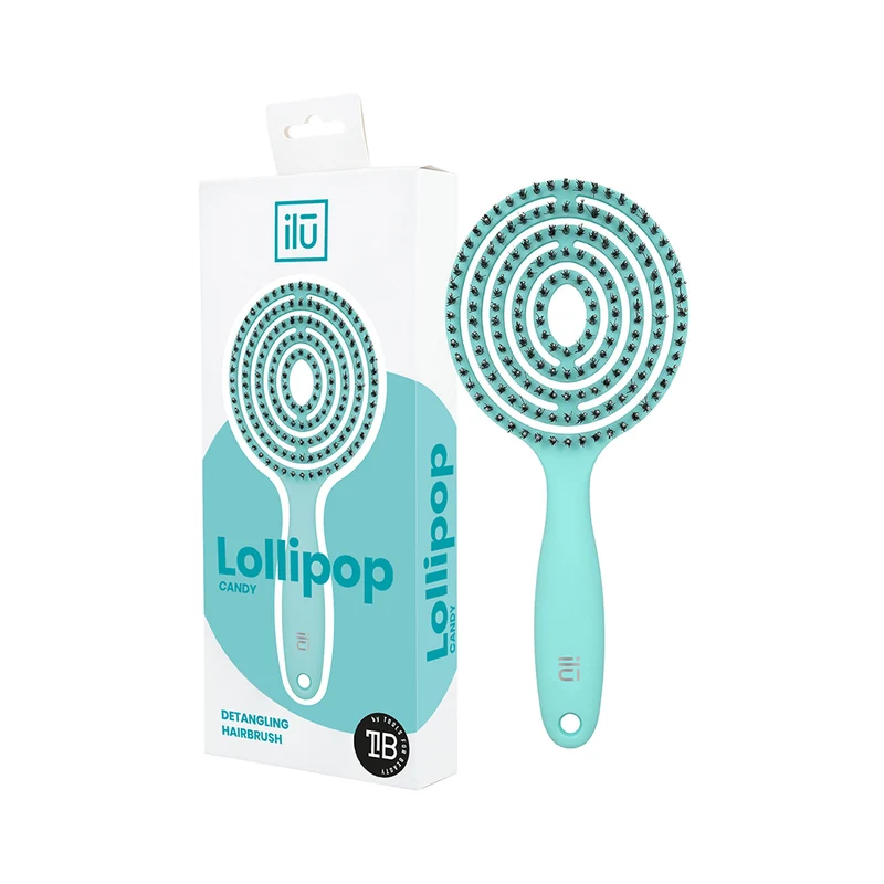Ilū Lollipop Hair Brush Ocean - brosse démêlante