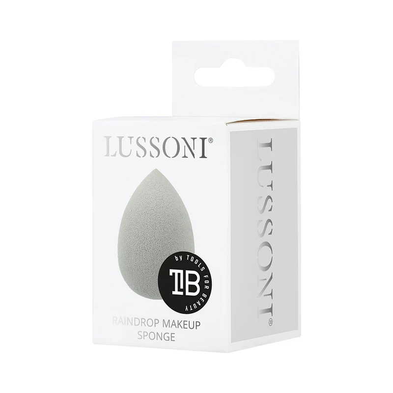 Lussoni Makeup Grey Raindrop Sponge - éponge de maquillage en forme de goutte