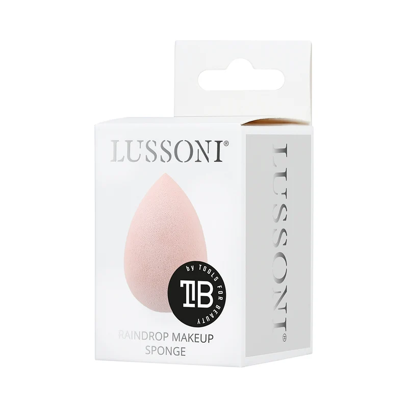 Lussoni Makeup Pink Raindrop Sponge - éponge de maquillage à goutte couleur rose