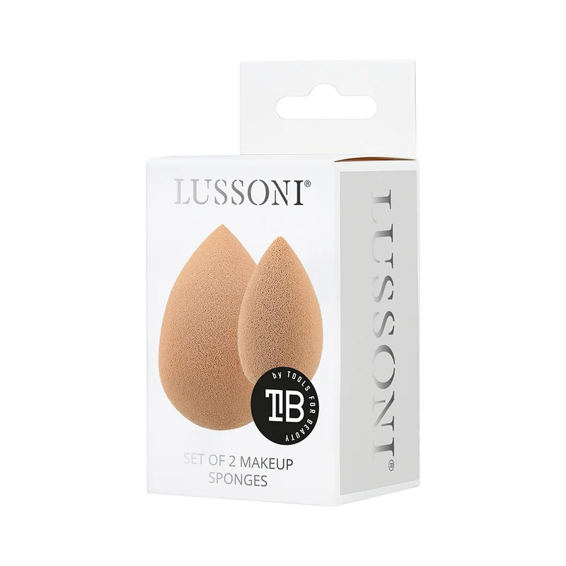 Lussoni Makeup Sponges Mini and Large 2pcs - éponges de maquillage en forme de goutte