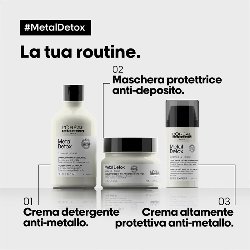 L'Oréal Professionnel Paris Serie Expert Metal Detox Leave-in 100ml - crème protectrice avec filtre UV