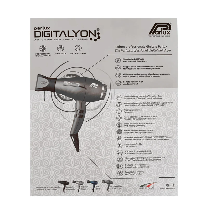 Parlux Digitalyon Glitter Grey