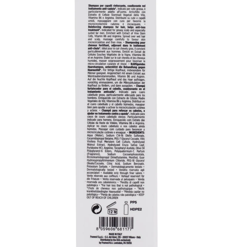 Framesi Morphosis Densifying Reinforcing Shampoo 1000ml - shampooing fortifiant anti-chute