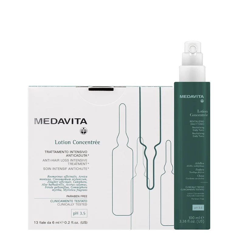 Medavita Cute Lotion Concentrée Anti Hair Loss Intensive Treatment 13x6ml Energizing Daily Tonic 100ml