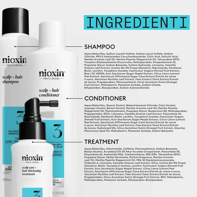 Nioxin Sistema 3 Kit Trifasico 150ml