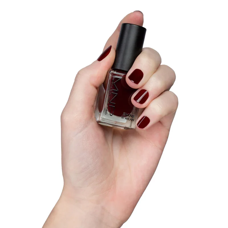 My Nail Pro MNP Shine N' Wear 201 Rouge Noir 10ml- vernis à ongles classique
