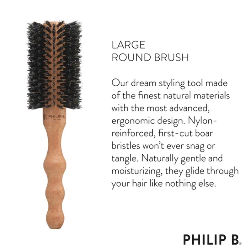 Philip B Large Round Hairbrush 59mm - brosse