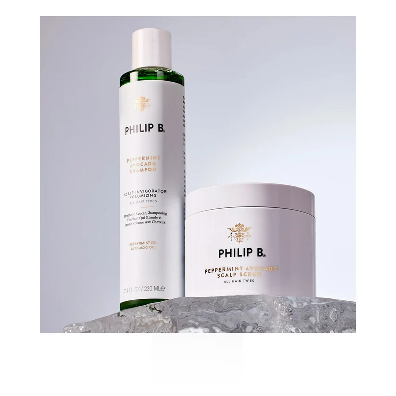 Philip B Peppermint Avocado Shampoo 220ml - shampooing volumateur pour cuir chevelu gras