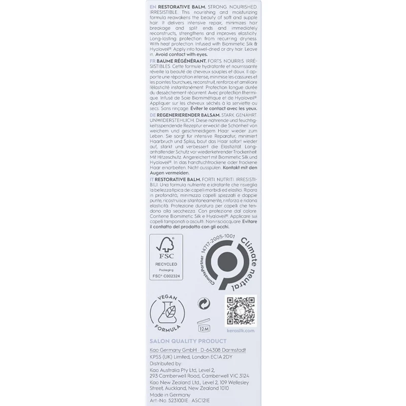 Kerasilk Specialists Restorative Balm 75ml - spray anti-casse sans rinçage