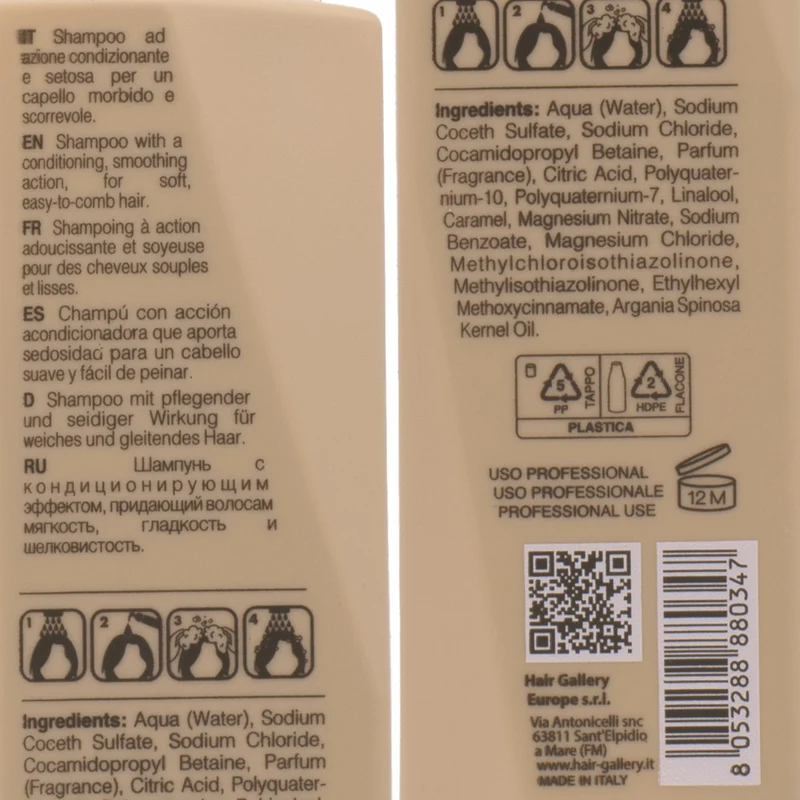 VIAHERMADA Silky Shampoo 250ml - shampooing à l'huile d'argan
