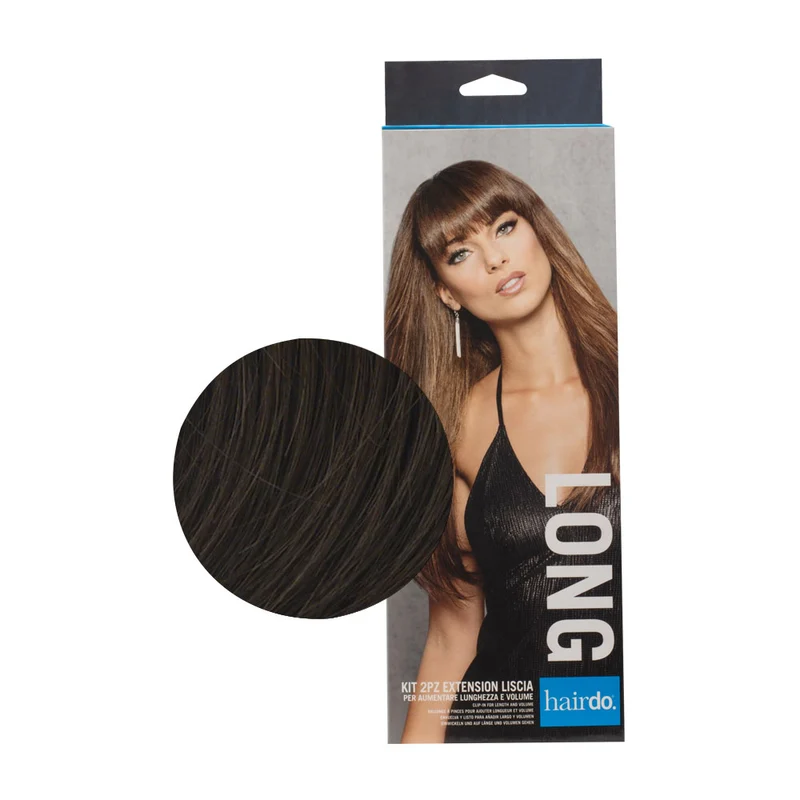 Hairdo Extension Lisse Marron Moyen 2x51cm - extension de cheveux