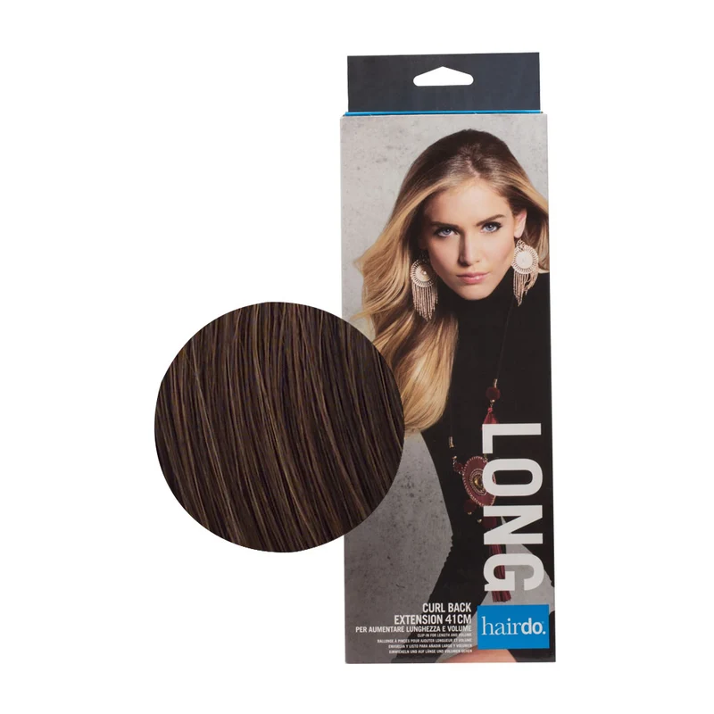 Hairdo Curl Back Extension Marron Cuivré Moyen 41cm - extension de cheveux dégradés et vagues