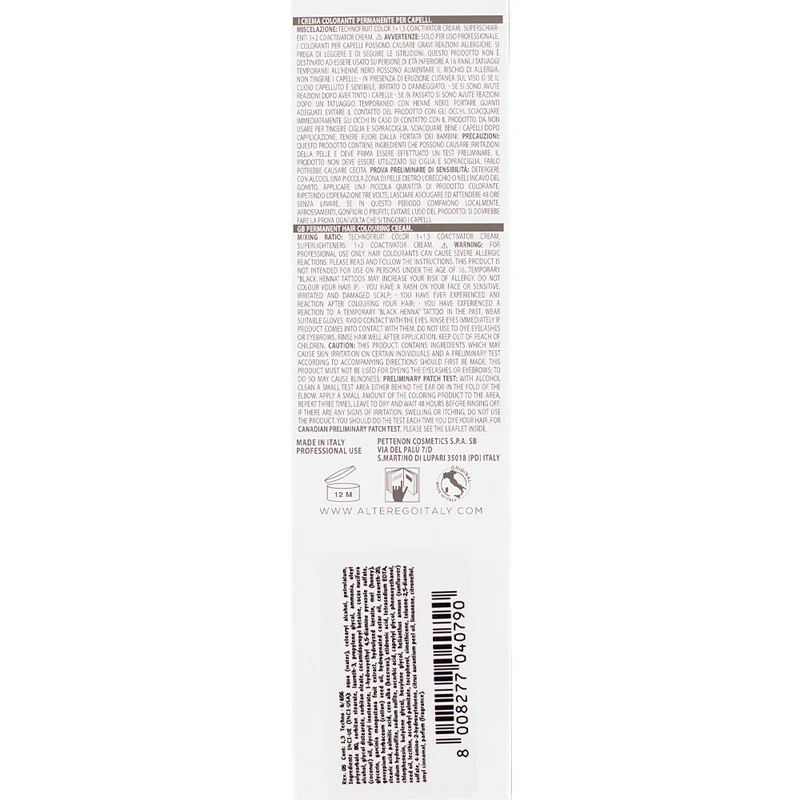 Alterego Technofruit Color 6/656 Blond Foncé Acajou Rouge 100ml - coloration permanente