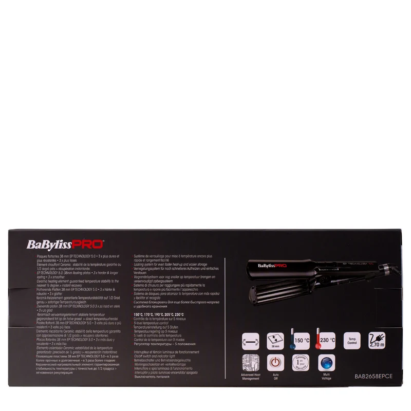 Babyliss Pro Ferro Programmabile per ondulare 38mm BAB2658EPCE - fer à gaufrer