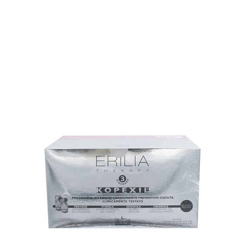 Creattiva Erilia Kopexil Cofanetto Fiale Anticaduta 20x8ml + 10x8ml - soin intensif anti-chute de cheveux