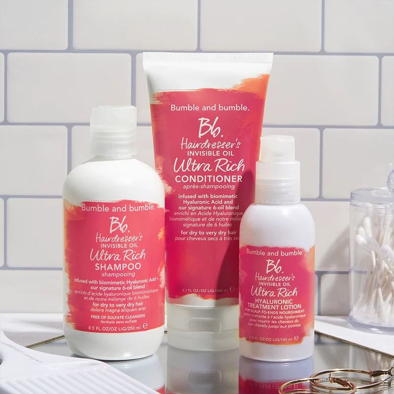 Bumble and bumble. Bb. Hairdresser's Invisible Oil Ultra Rich Shampoo 250ml - shampooing hydratant pour cheveux secs