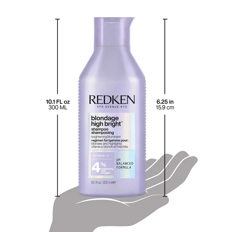 Redken Blondage High Bright Shampoo 300ml - shampooing pour cheveux blonds et brillants