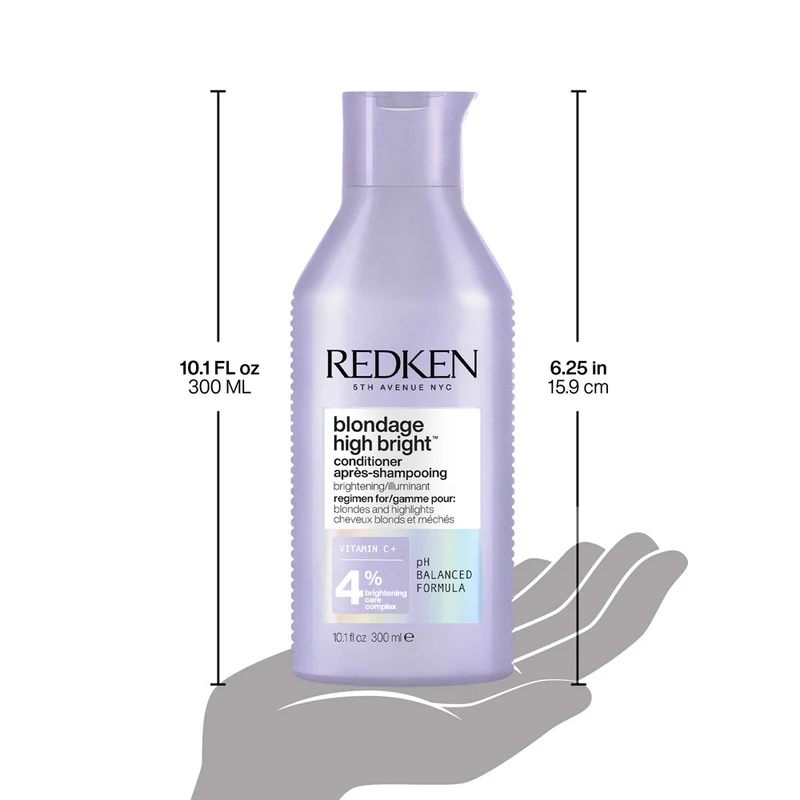 Redken Blondage High Bright Conditioner 300ml - après-shampooing pour cheveux blonds et brillants